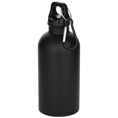 Oregon 400 ml matte RCS-zertifizierte einwandige Trinkflasche aus recyceltem Edelstahl mit Karabiner