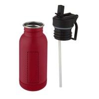 Lina 400 ml Sportflasche aus Edelstahl mit Strohhalm und Schlaufe Lina 400 ml Sportflasche aus Edelstahl mit Strohhalm und Schlaufe