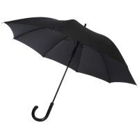 Fontana Selbstöffnender 23" Regenschirm mit Karbonoptik und gebogenem Griff