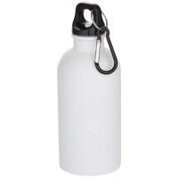 Oregon 400 ml matte RCS-zertifizierte einwandige Trinkflasche aus recyceltem Edelstahl mit Karabiner