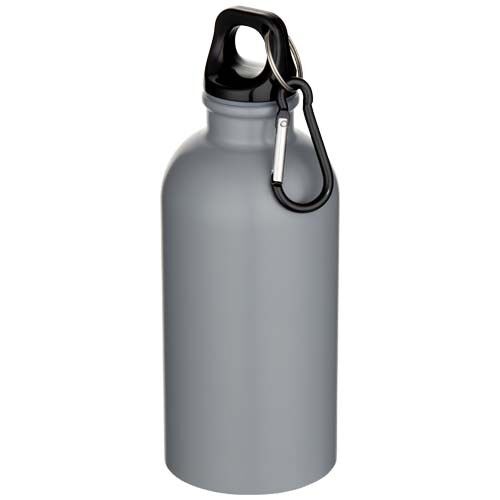 Oregon 400 ml matte RCS-zertifizierte einwandige Trinkflasche aus recyceltem Edelstahl mit Karabiner