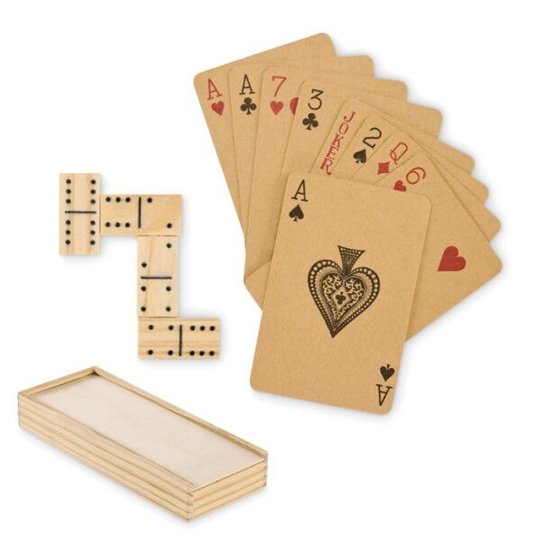 Domi&cards - Domino- und Spielkarten-Set