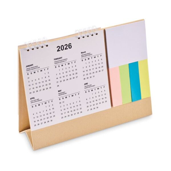 Calendoo - Tischkalender mit Memoblock