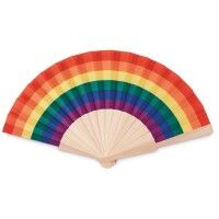 Bowfan - Fächer regenbogenfarbig
