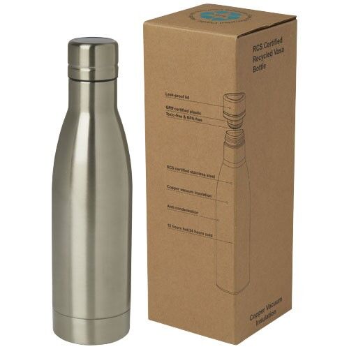 Vasa RCS-zertifizierte Kupfer-Vakuum Isolierflasche aus recyceltem Edelstahl, 500 ml